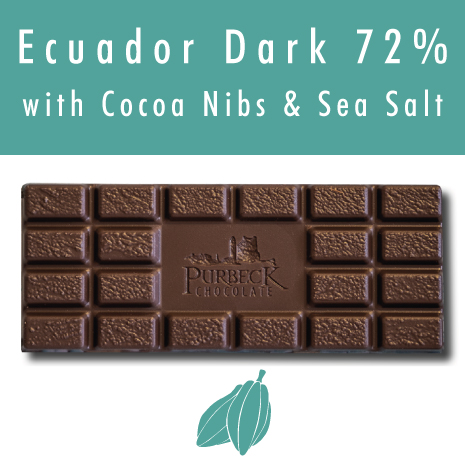 Single Origin Vegan Dark Chocolate with Cocoa Nibs and Sea Salt