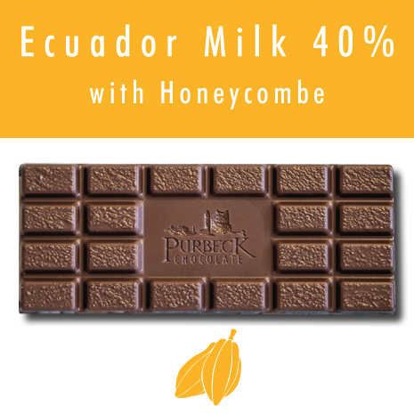Single Origin Purbeck Milk Chocolate with Honeycombe