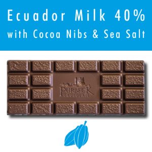 Single Origin Purbeck Milk Chocolate with Cocoa Nibs & Sea Salt